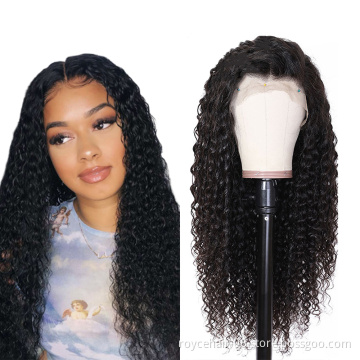 Top Quality Grade 10A Perucas Long Hair China Woman Swiss12 ,24 ,26 Inches Deepwave Full Lace  Remy Human Hair Wig